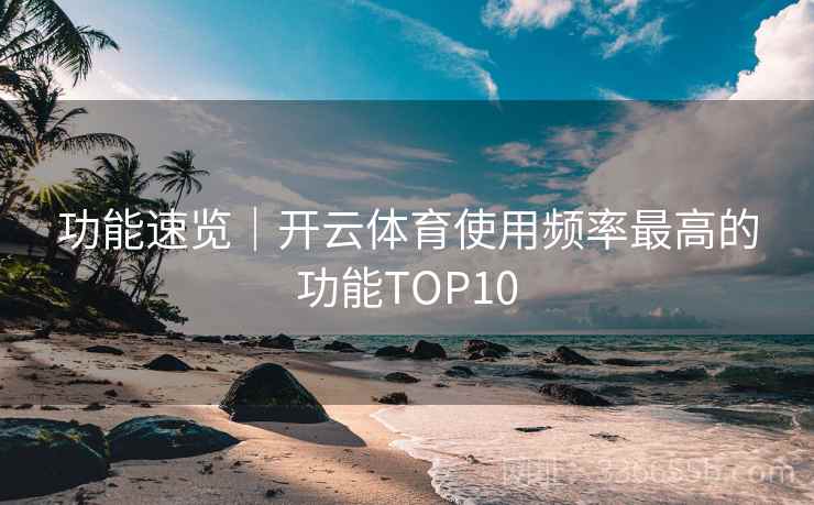 功能速览|开云体育使用频率最高的功能TOP10