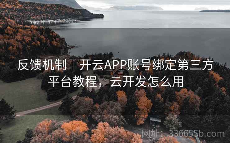 反馈机制｜开云APP账号绑定第三方平台教程，云开发怎么用