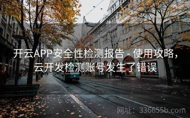 开云APP安全性检测报告 - 使用攻略,云开发检测账号发生了错误
